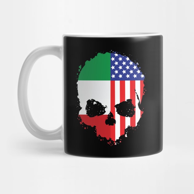 Italian American Pride Skull by Rosemarie Guieb Designs